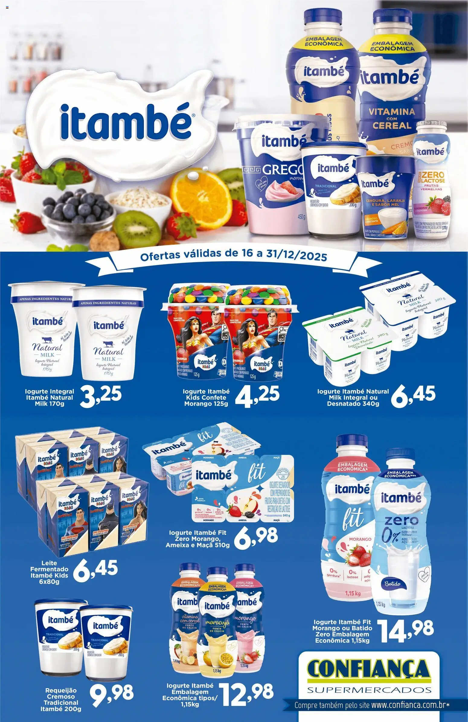 Pré-Visualização do folheto "Ofertas Itambé" da loja Confiança válido a partir de 16/12/2025
