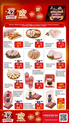 Pré-Visualização do folheto "Ofertas do Açougue" da loja Semar Supermercado válido a partir de 06/11/2025