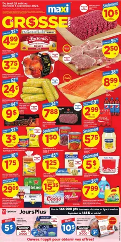 Preview of leaflet Weekly flyer / circulaire from shop Maxi is valid from Aug 28, 2025