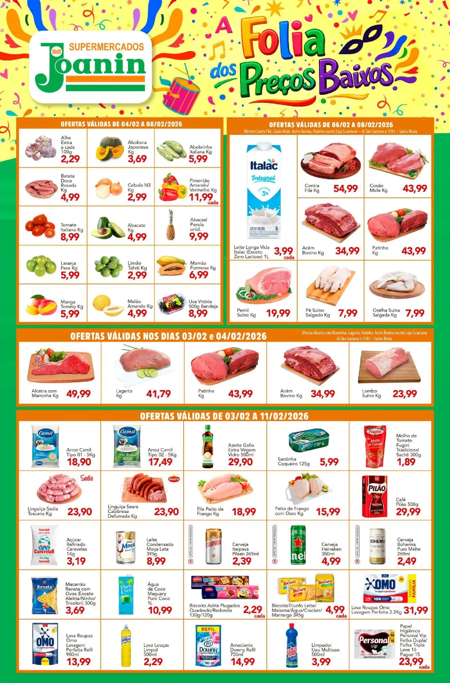 Pré-Visualização do folheto "Ofertas da semana" da loja Supermercados Joanin válido a partir de 03/02/2026