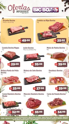 Pré-Visualização do folheto "Ofertas do Açougue" da loja Big Box válido a partir de 23/07/2025