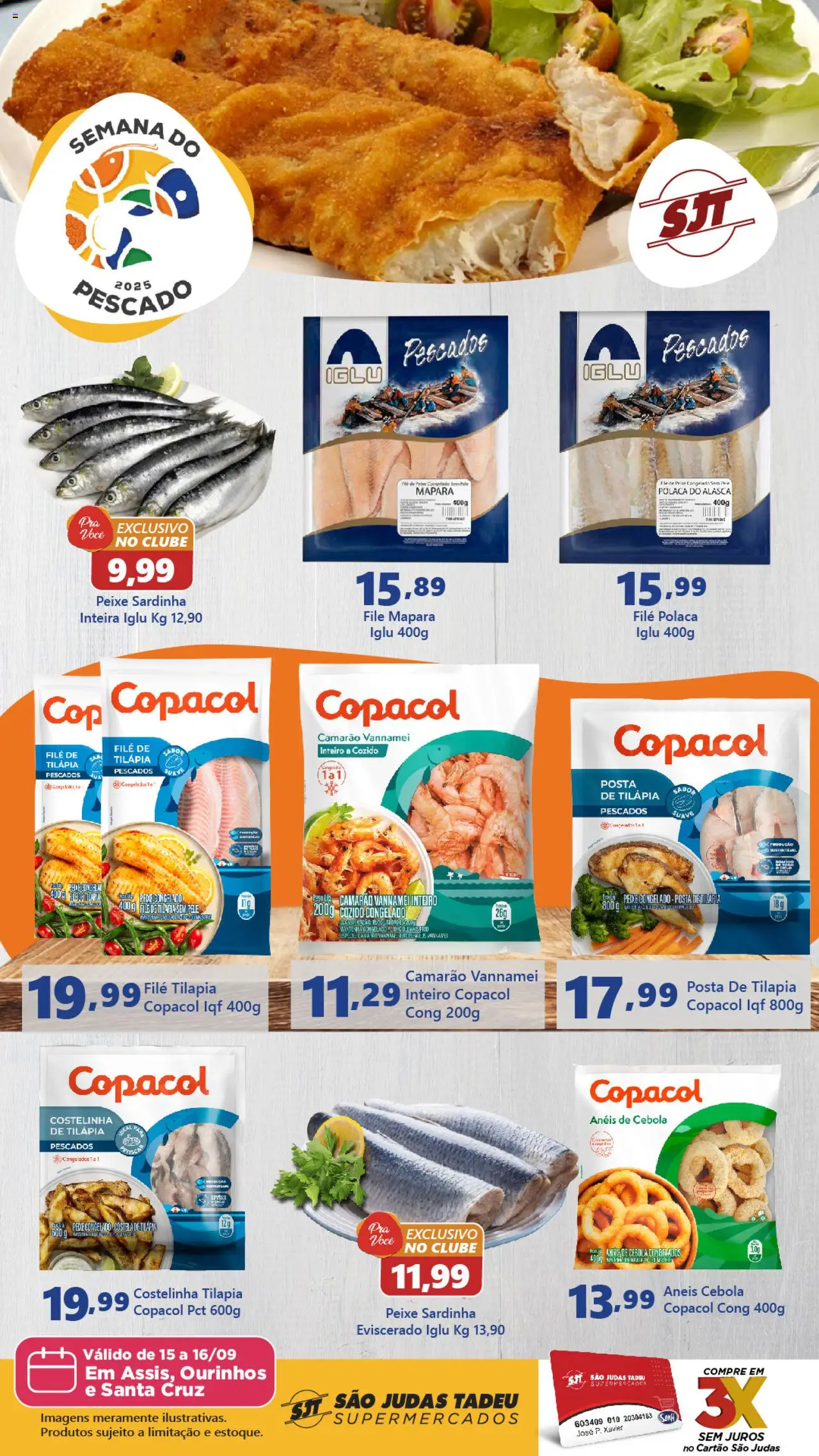São Judas Tadeu folheto "Ofertas Semana dos Pescado" válido a partir de 15/09/2025 - número de página 1