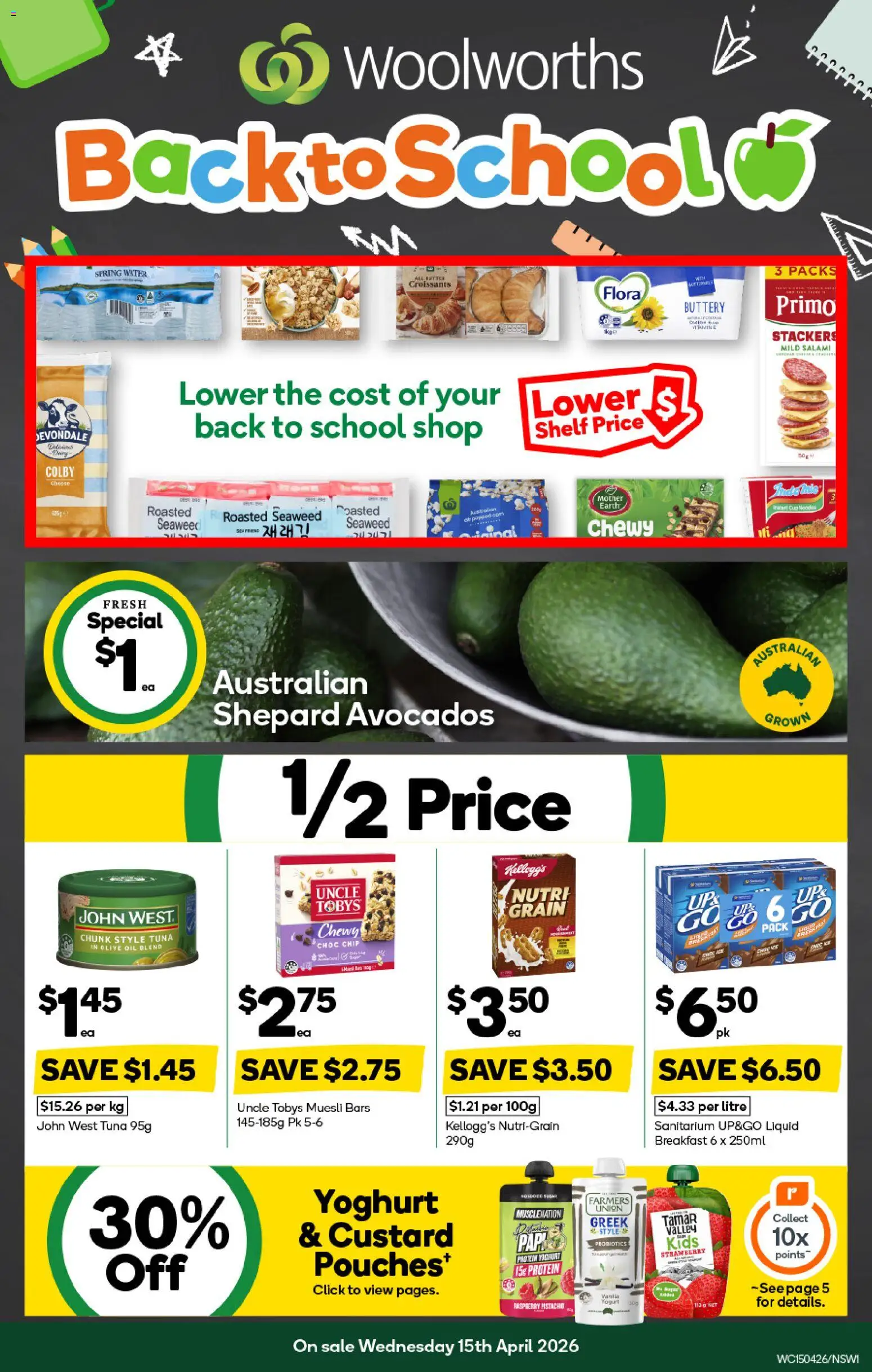 Preview of catalogue Woolworths catalogue NSW from shop Woolworths valid 15/04/2026