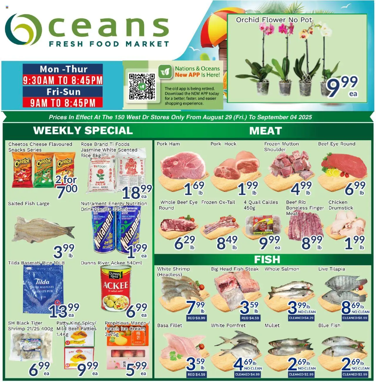Oceans flyer valid from Aug 29, 2025 - page number 1