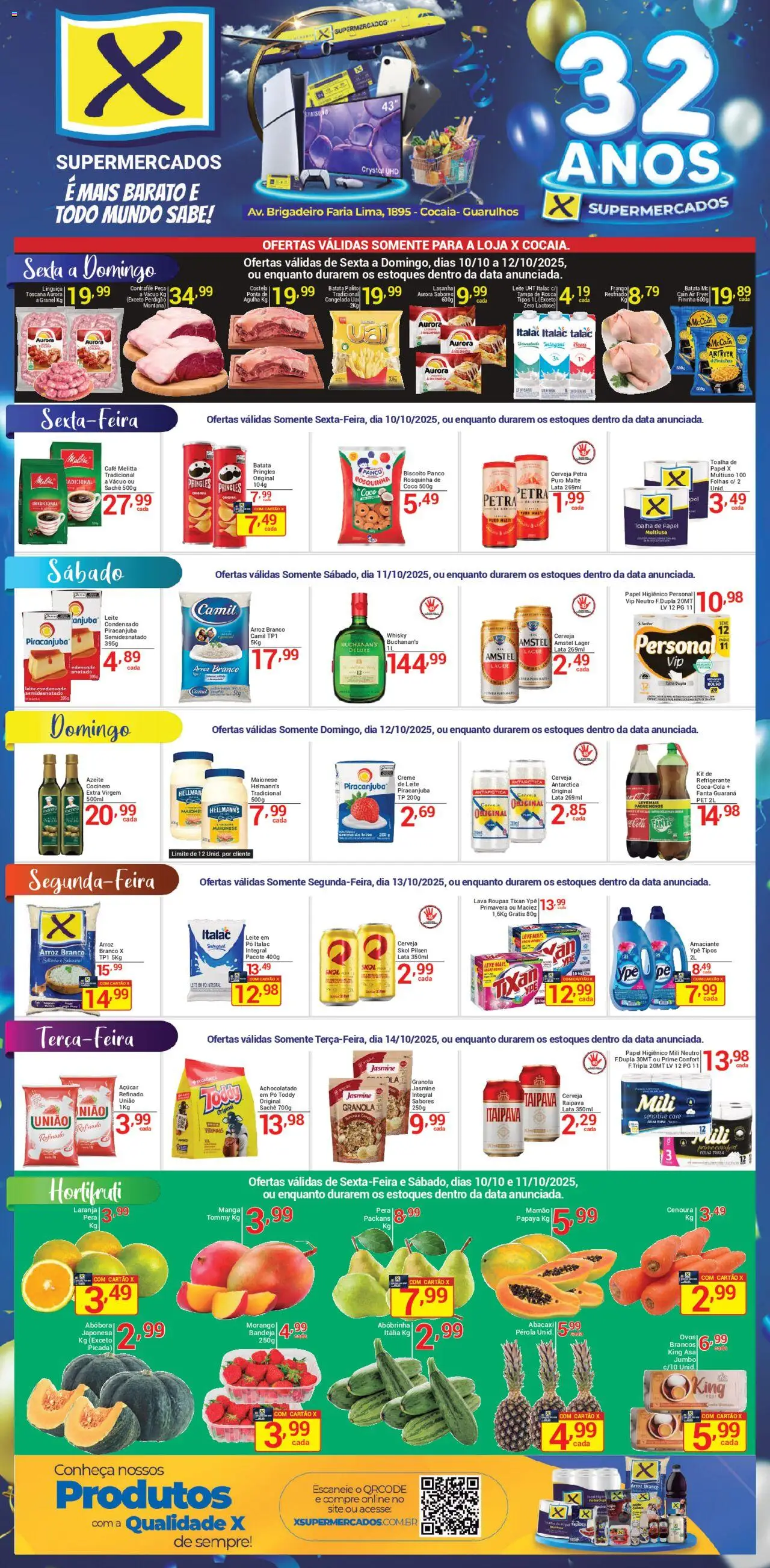 X Supermercados folheto "Ofertas - Cocaia" válido a partir de 10/10/2025 - número de página 1