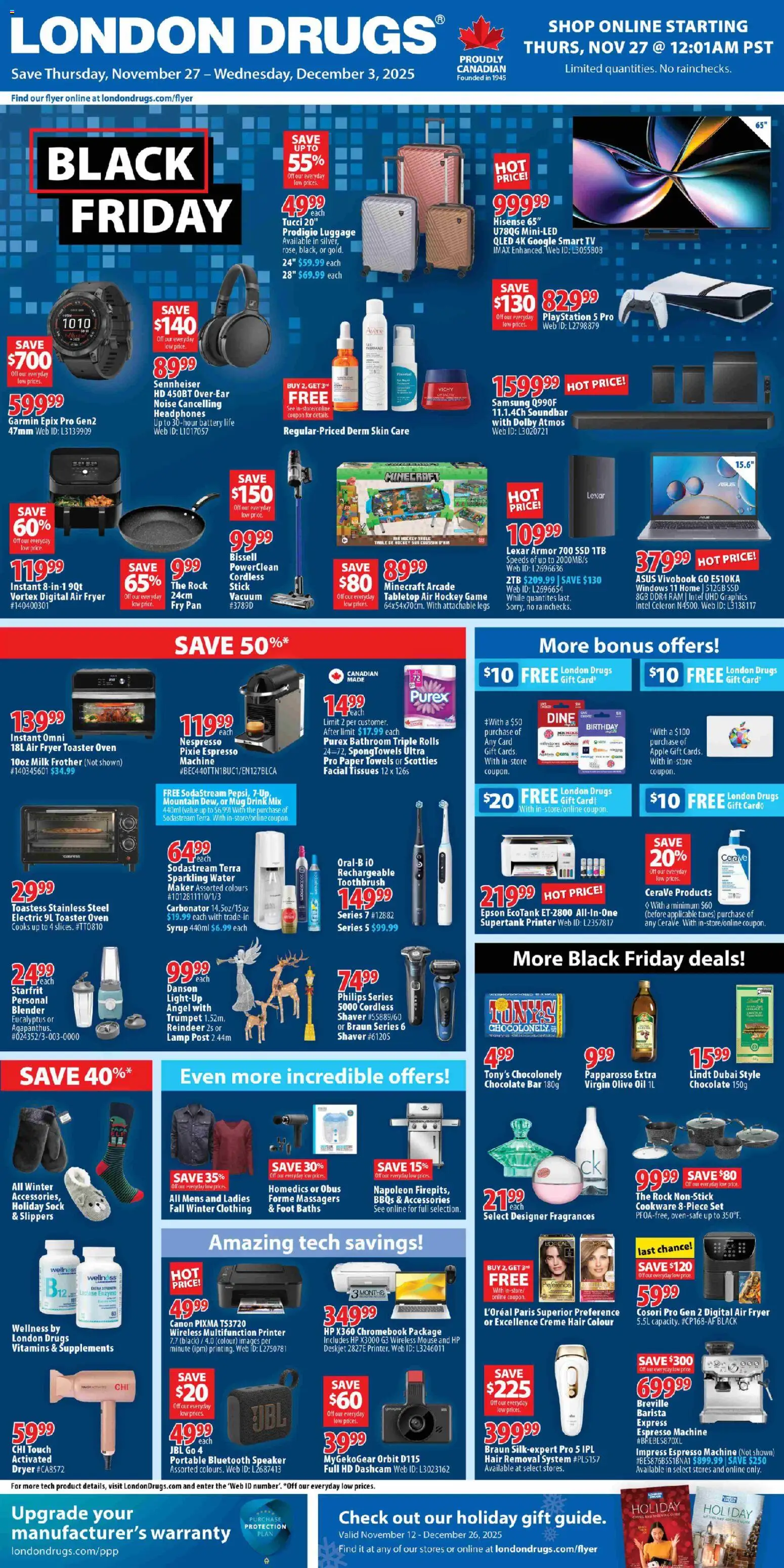 Preview of leaflet Black Friday from shop London Drugs is valid from Nov 27, 2025