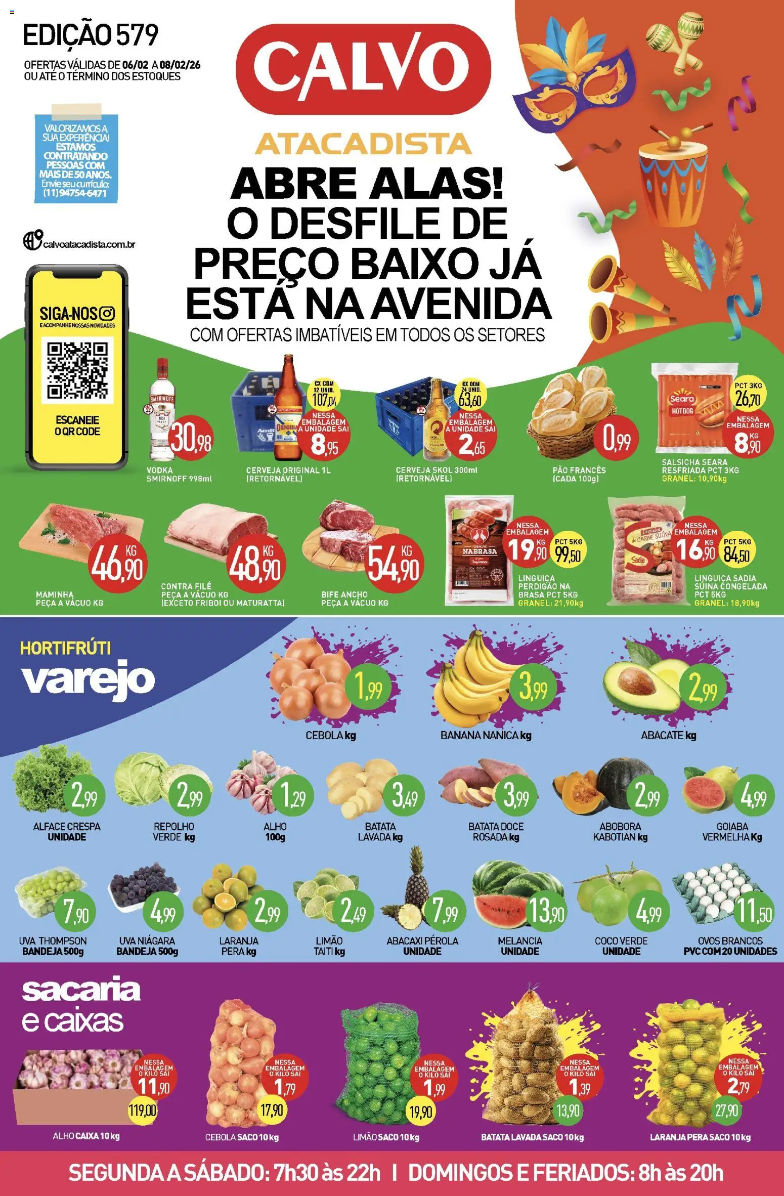 Pré-Visualização do folheto "Ofertas da semana" da loja Calvo Atacadista válido a partir de 06/02/2026