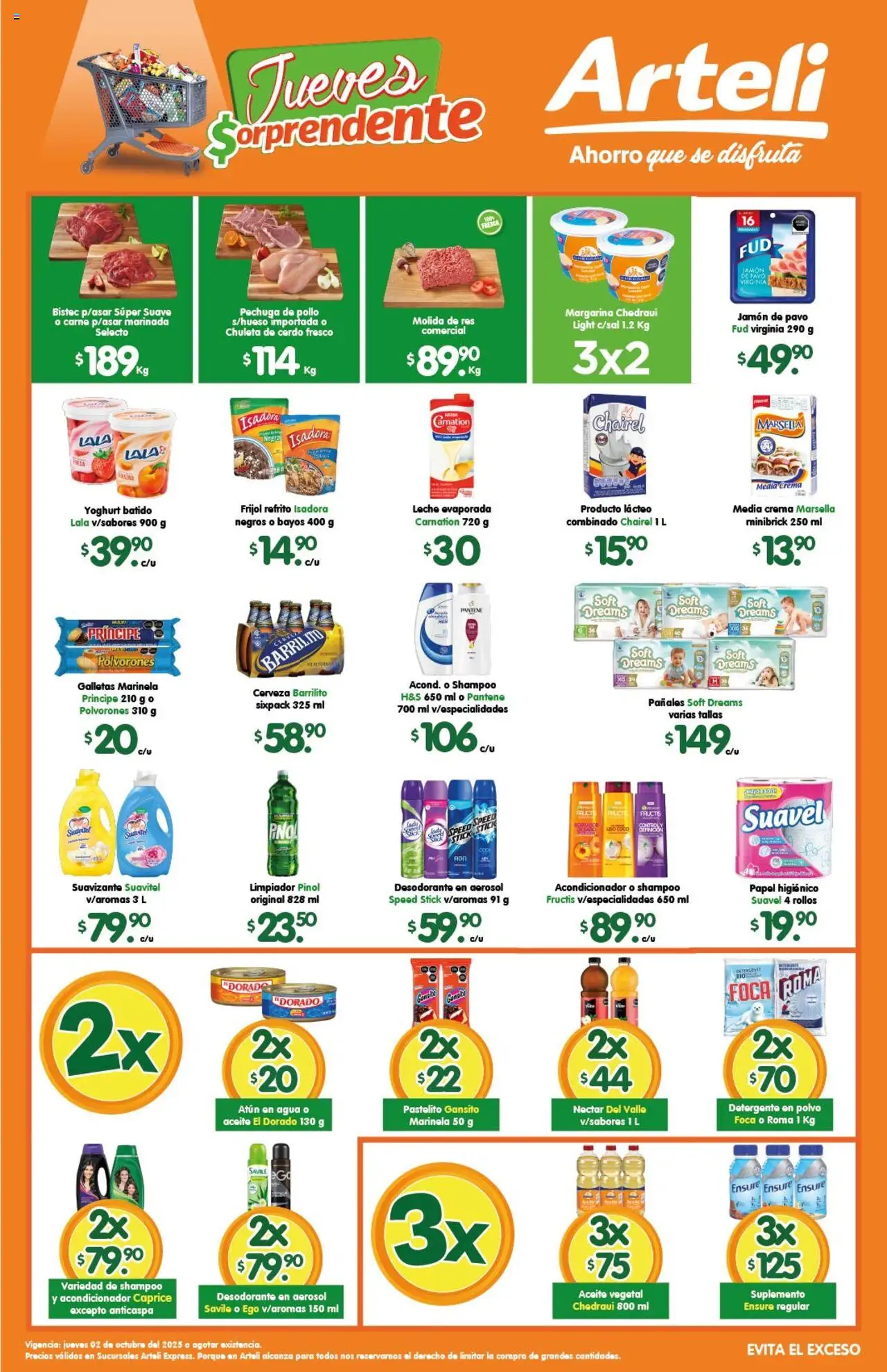 Folleto Express Arteli y sus promociones válidas desde el 02/10/2025 - Número de página 1