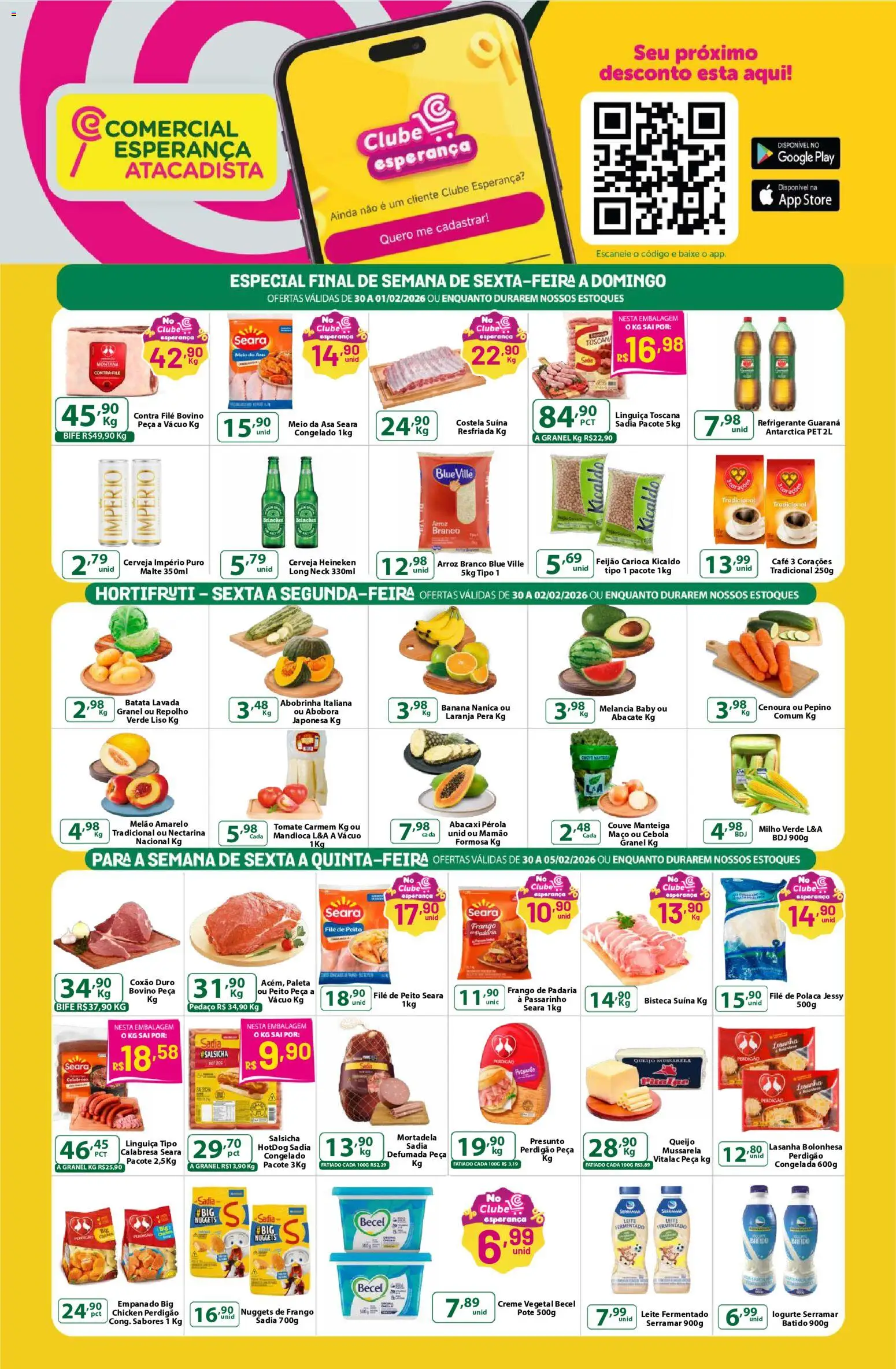 Pré-Visualização do folheto "Ofertas da semana" da loja Comercial Esperança válido a partir de 30/01/2026