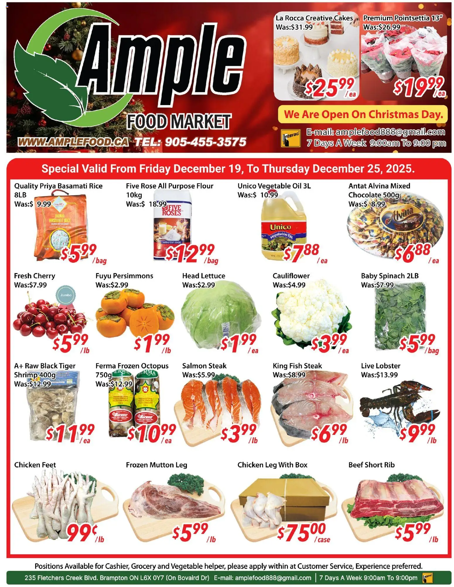 Preview of leaflet Weekly flyer / circulaire from shop Ample Food Market is valid from Dec 19, 2025 - Farine