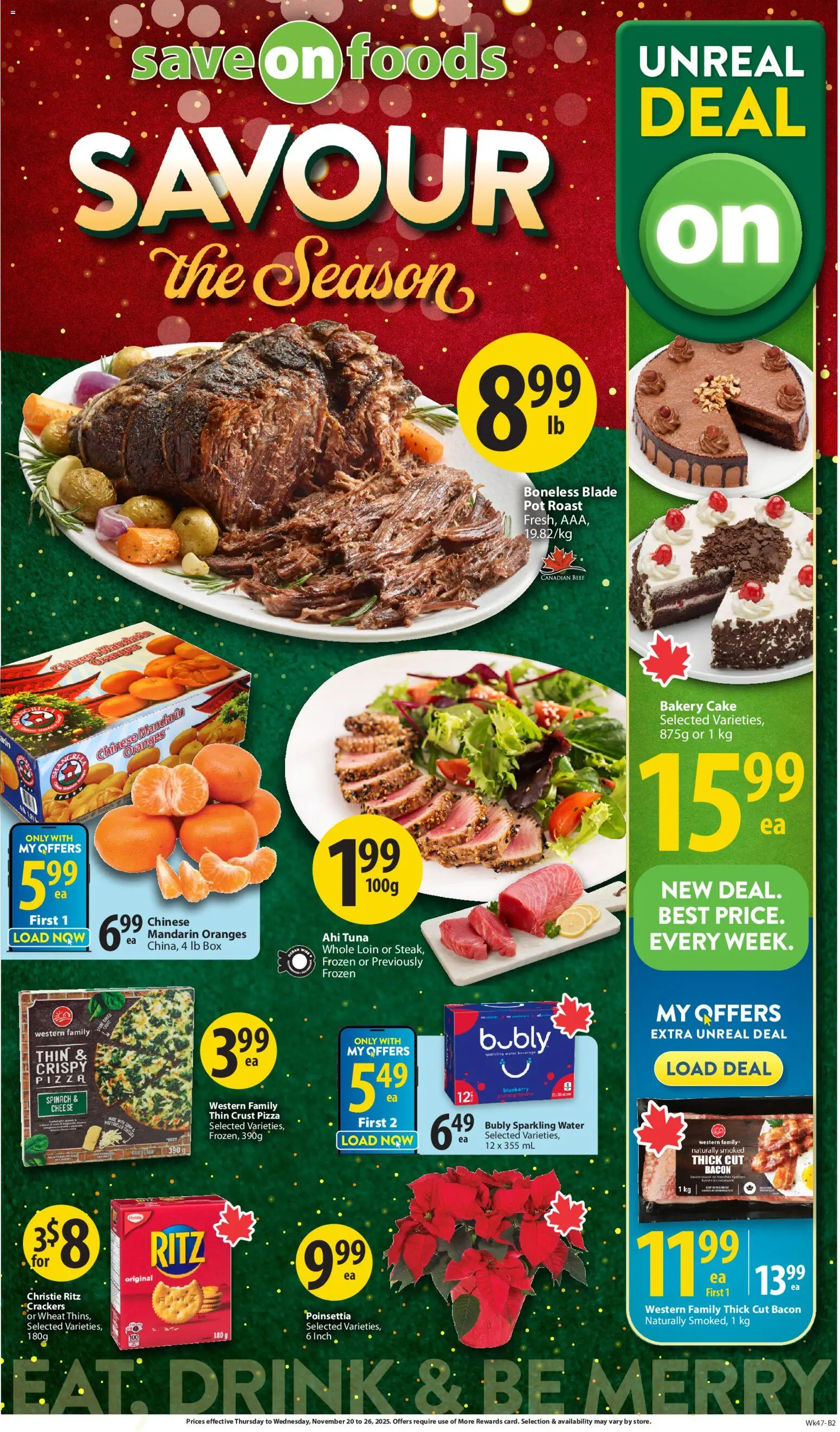 Preview of leaflet Weekly Flyer - AB from shop Save on foods is valid from Nov 20, 2025
