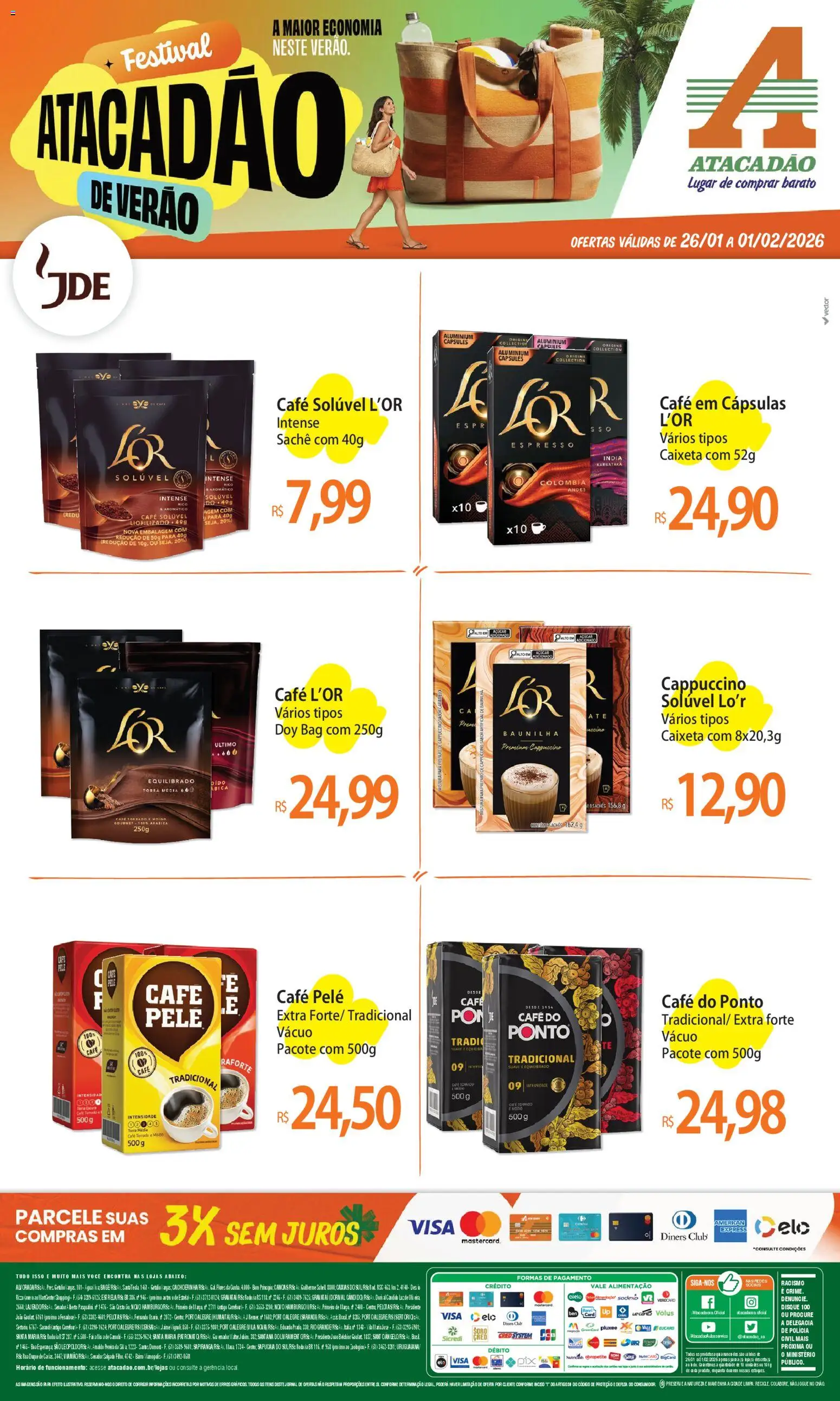 Pré-Visualização do folheto "Ofertas - RS" da loja Atacadão válido a partir de 26/01/2026