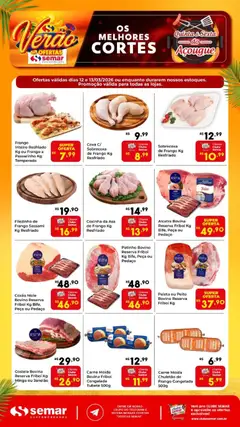 Pré-Visualização do folheto "Semar Supermercado ofertas do Açougue" da loja Semar Supermercado válido a partir de 12/03/2026