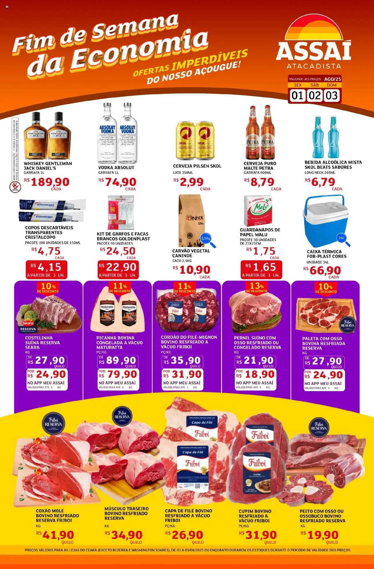 Assaí Atacadista folheto "Encarte - CE" válido a partir de 01/08/2025 - número de página 1