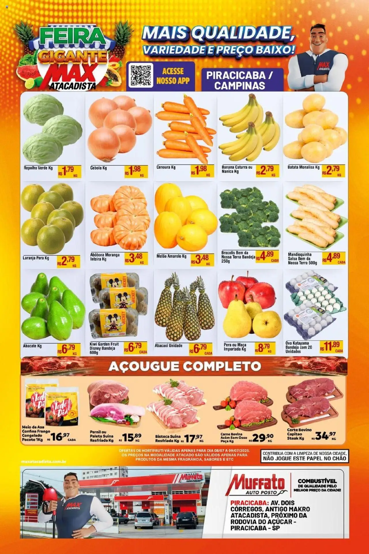 Max Atacadista folheto "Ofertas Feira" válido a partir de 08/07/2025 - número de página 1