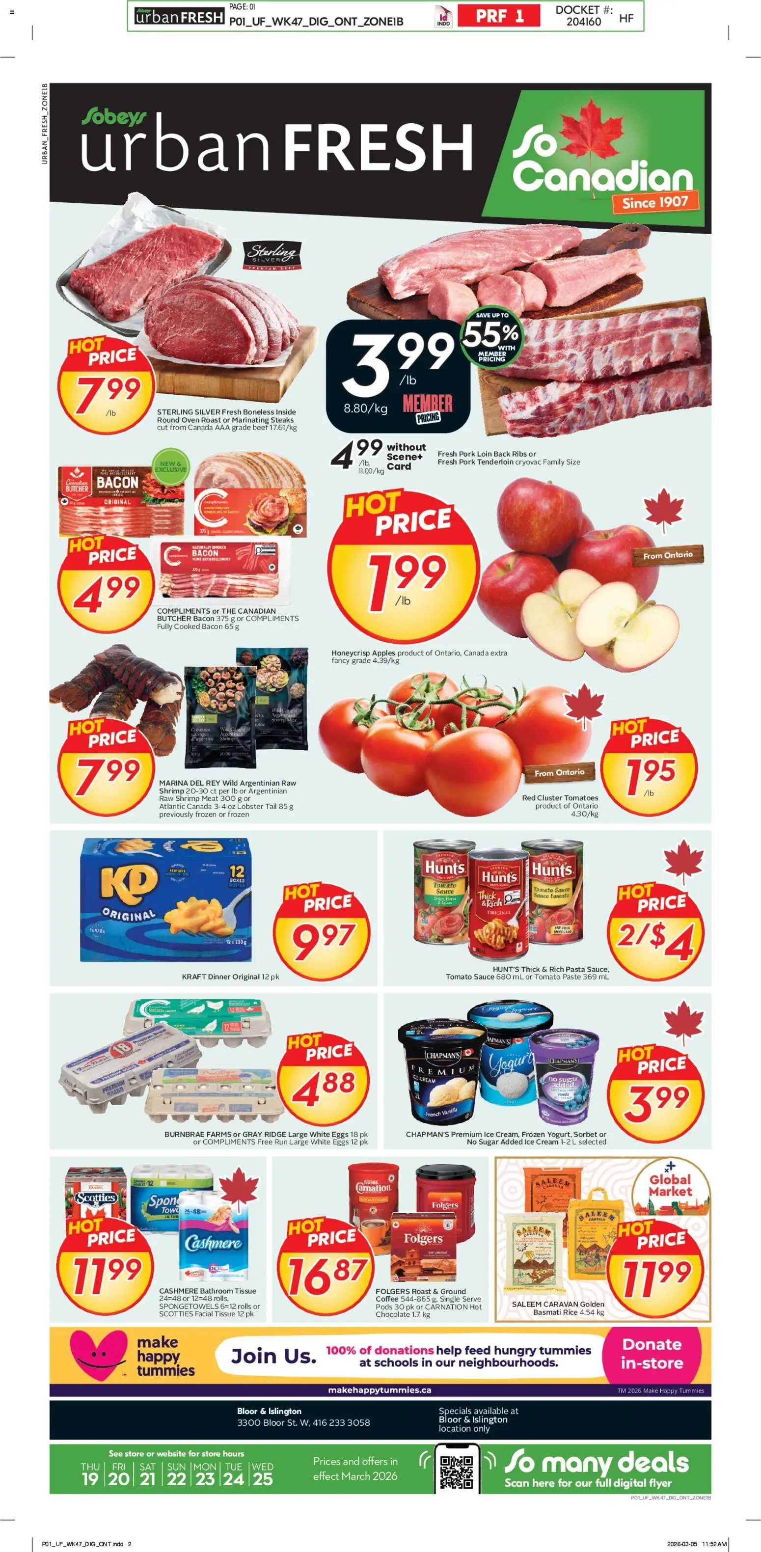Preview of leaflet Sobeys weekly flyer - ON from shop Sobeys is valid from Mar 19, 2026