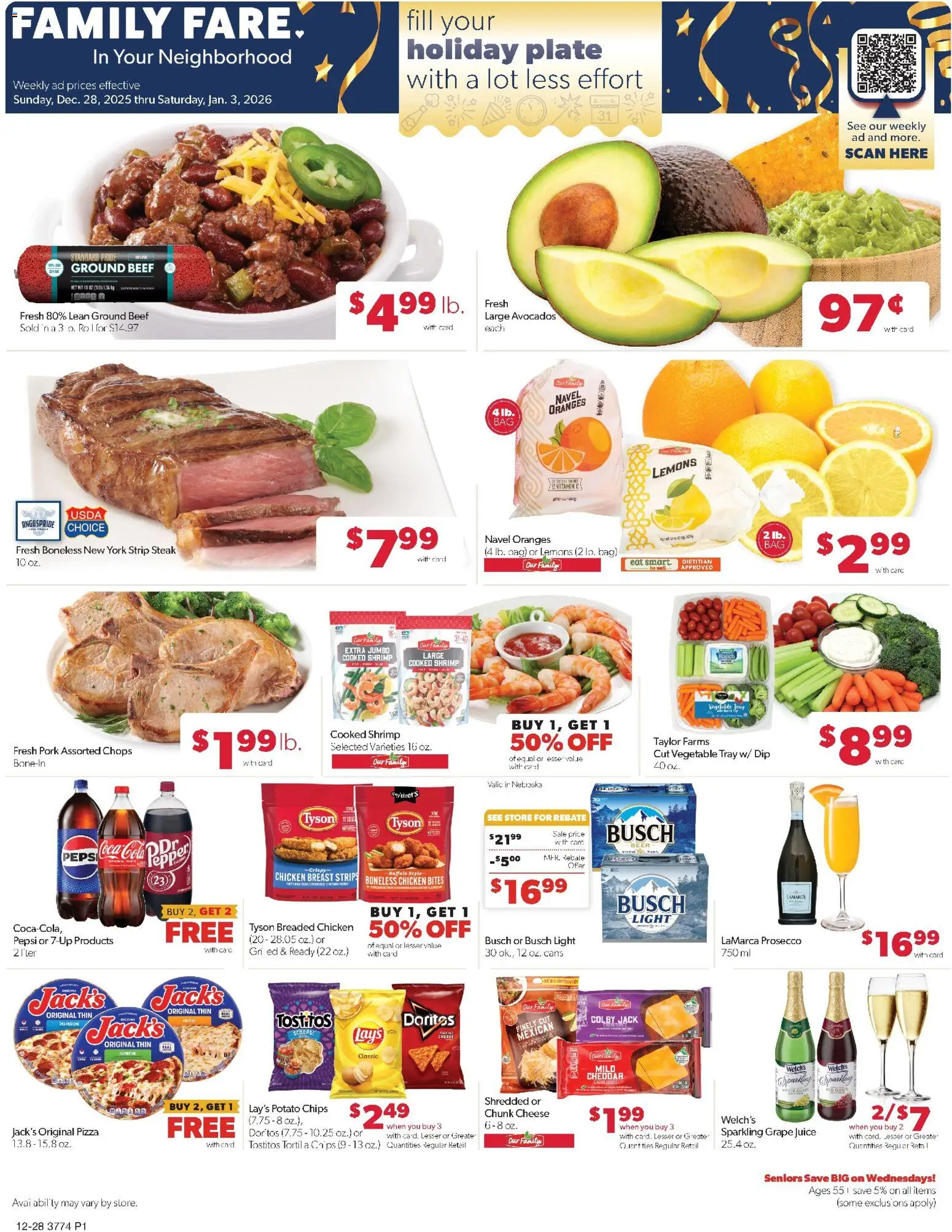 Ad Preview of Family Fare Weekly Ad from 12/28/2025