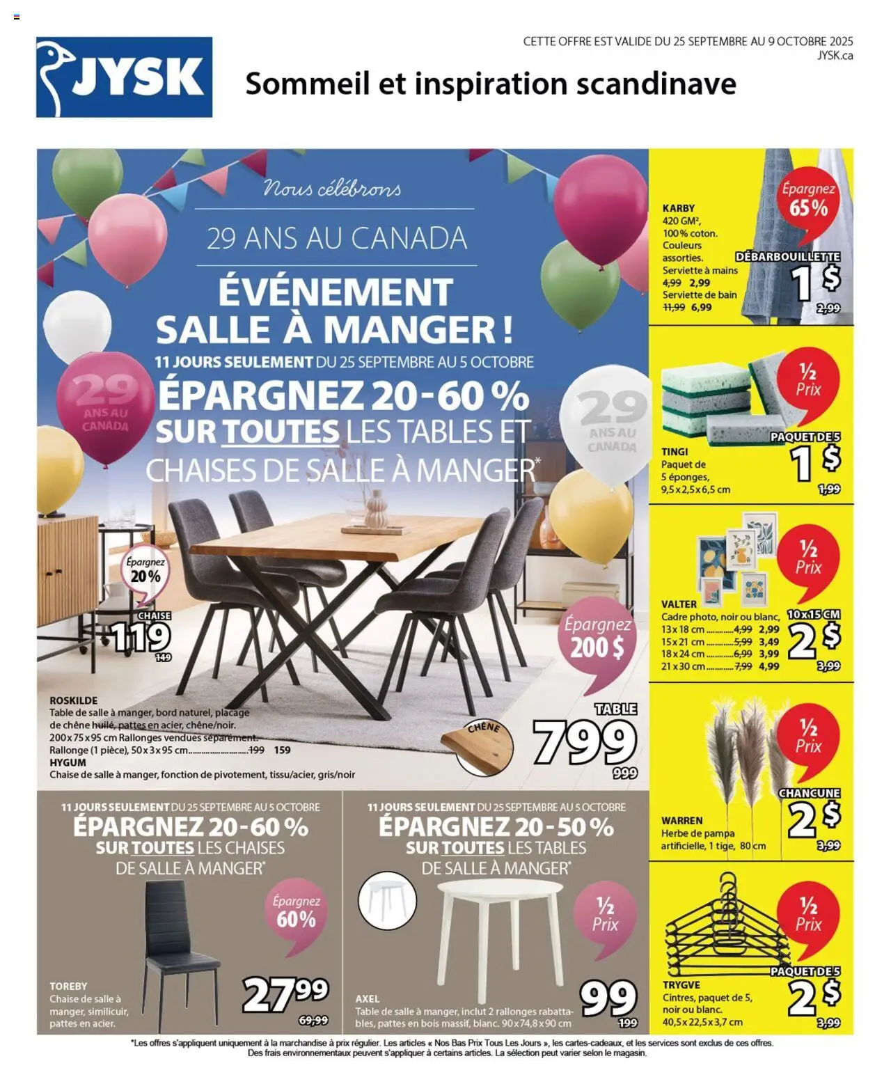 JYSK flyer valid from Sep 25, 2025 - page number 1