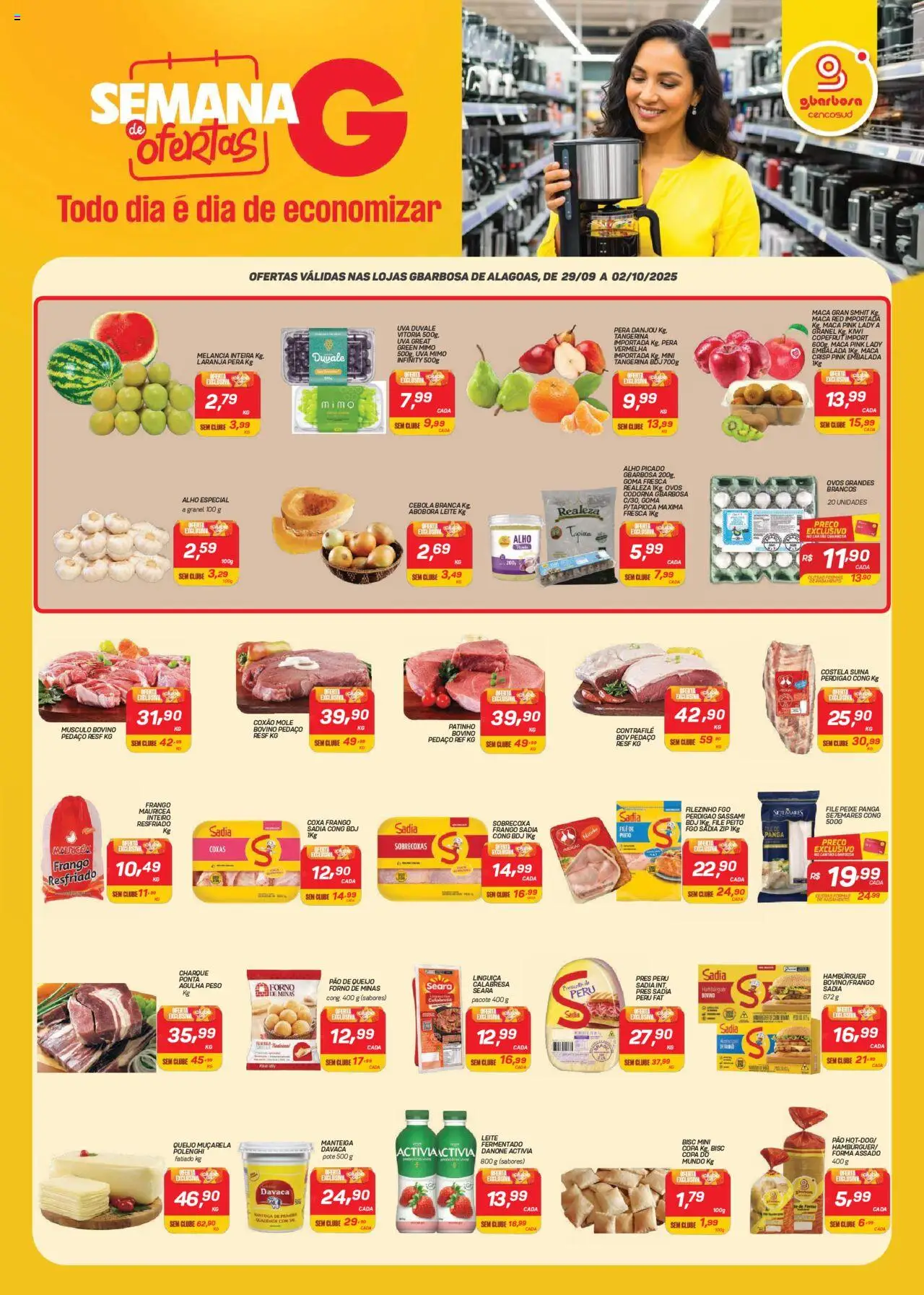 Gbarbosa folheto "Ofertas da semana" válido a partir de 29/09/2025 - número de página 1