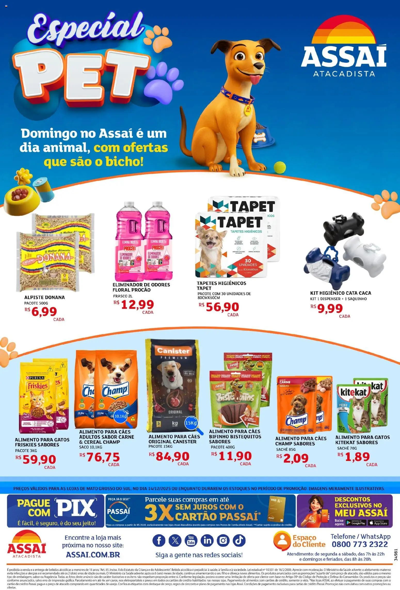 Pré-Visualização do folheto "Encarte - MS" da loja Assaí Atacadista válido a partir de 14/12/2025