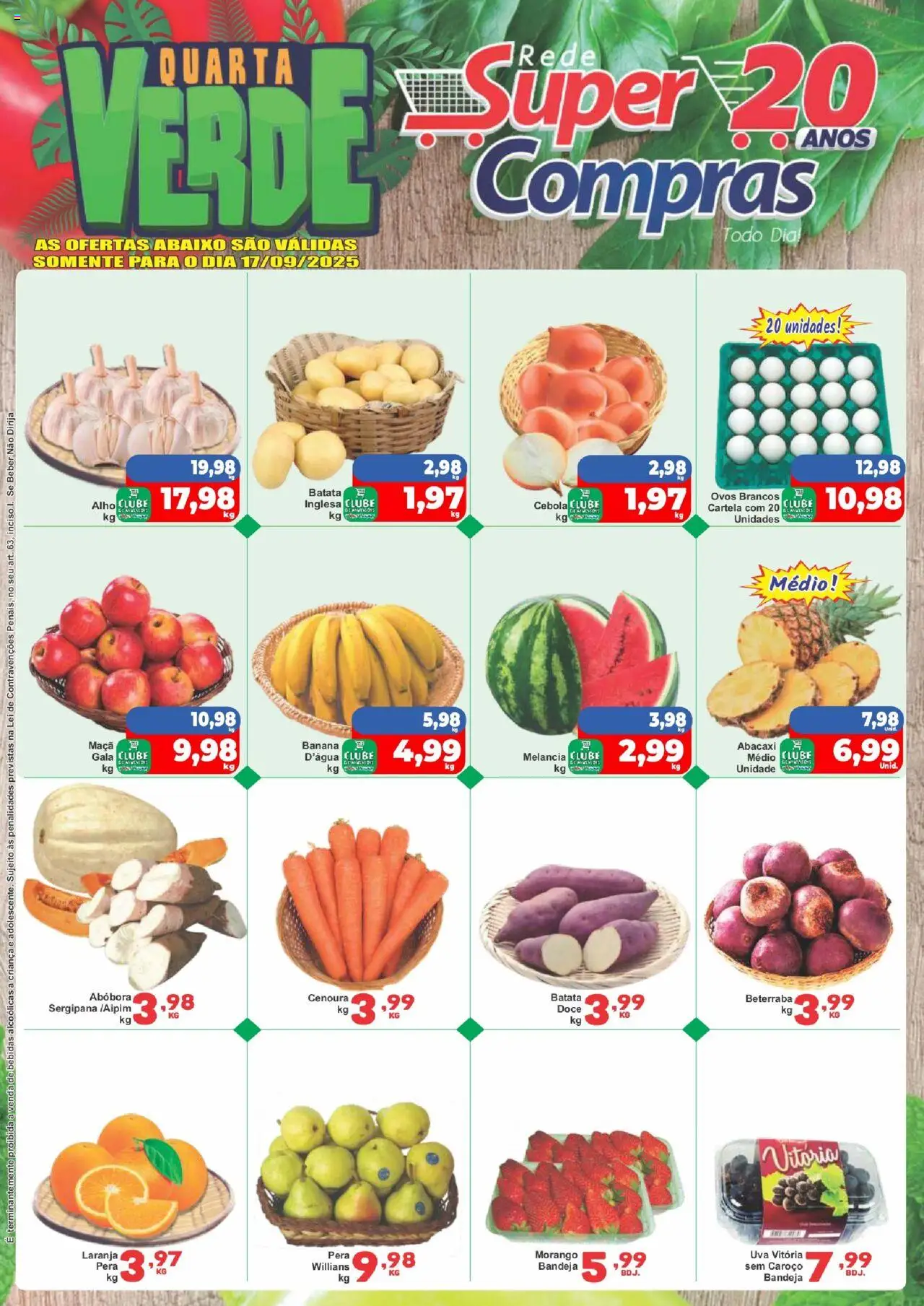 Rede Super Compras folheto "Ofertas do Dia" válido a partir de 17/09/2025 - número de página 1