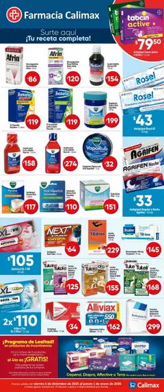 Vista previa las ofertas de la tienda Calimax - Folleto Farmacia desde el 05/12/2025 