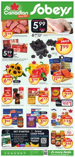Preview of leaflet Weekly flyer / circulaire from shop Sobeys is valid from Sep 11, 2025