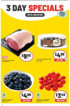 Preview of catalogue 3 Day Specials SA from shop IGA valid 13/02/2026