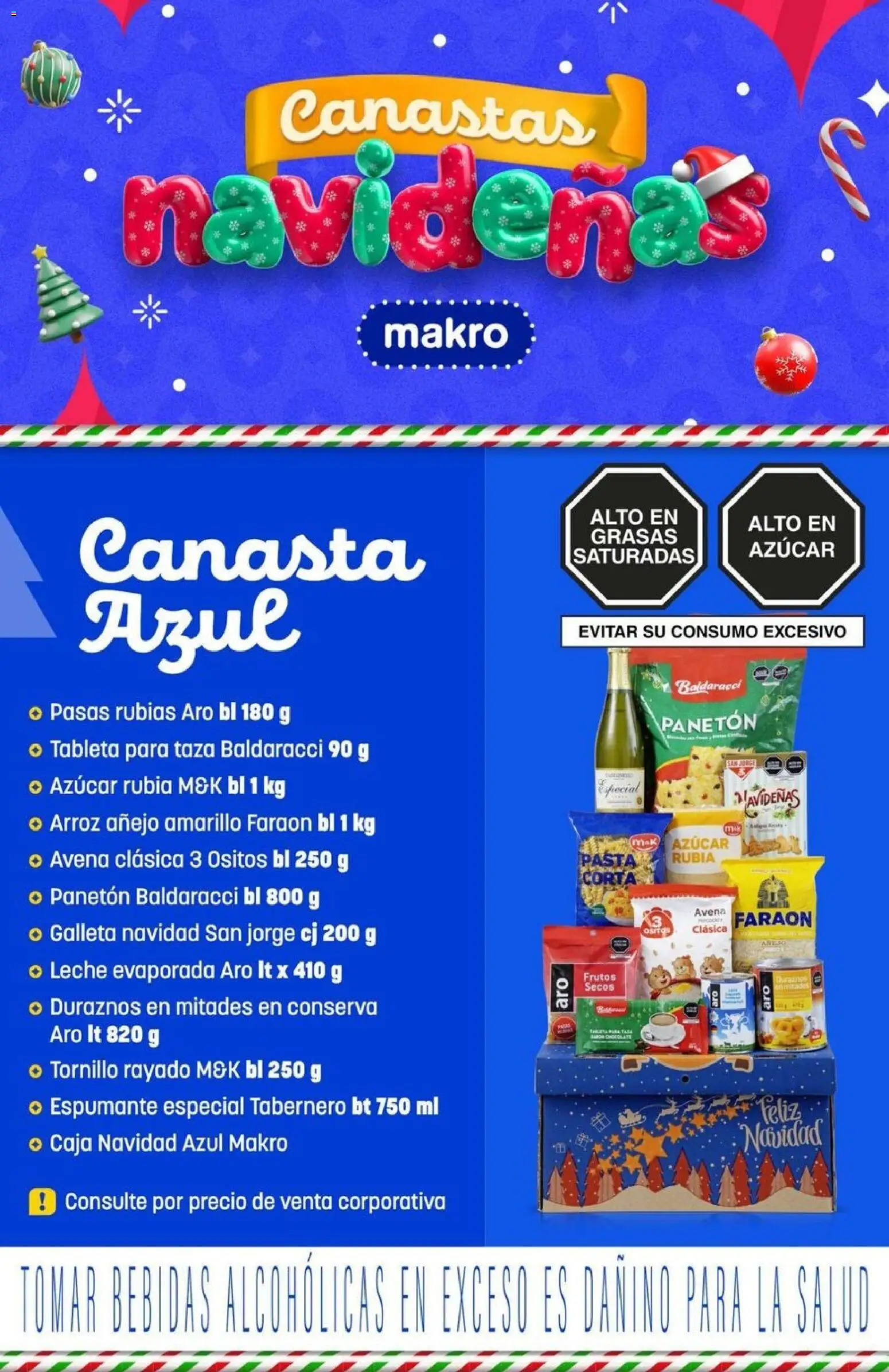 Vista previa de Volante Canastas Navideñas de la tienda Makro válido desde 30/10/2025