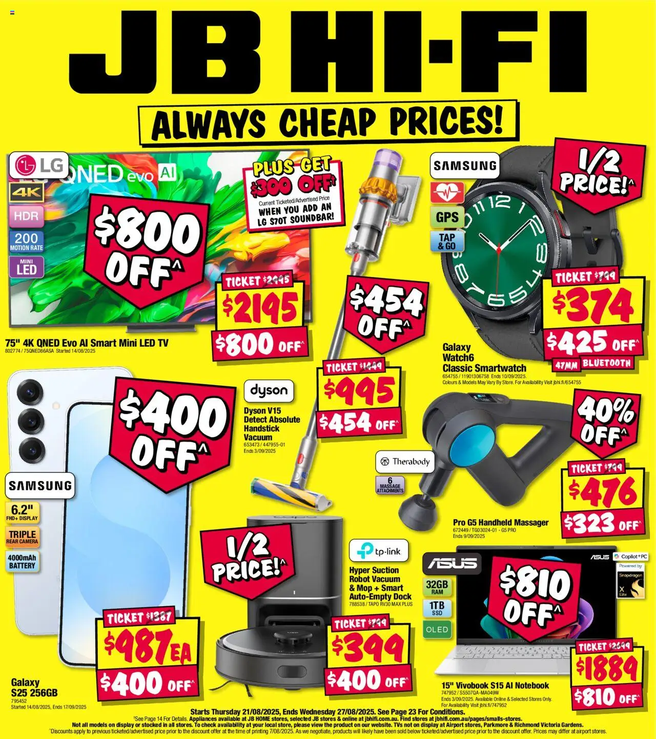 JB Hi-Fi catalogue valid from 21/08/2025 - page 1