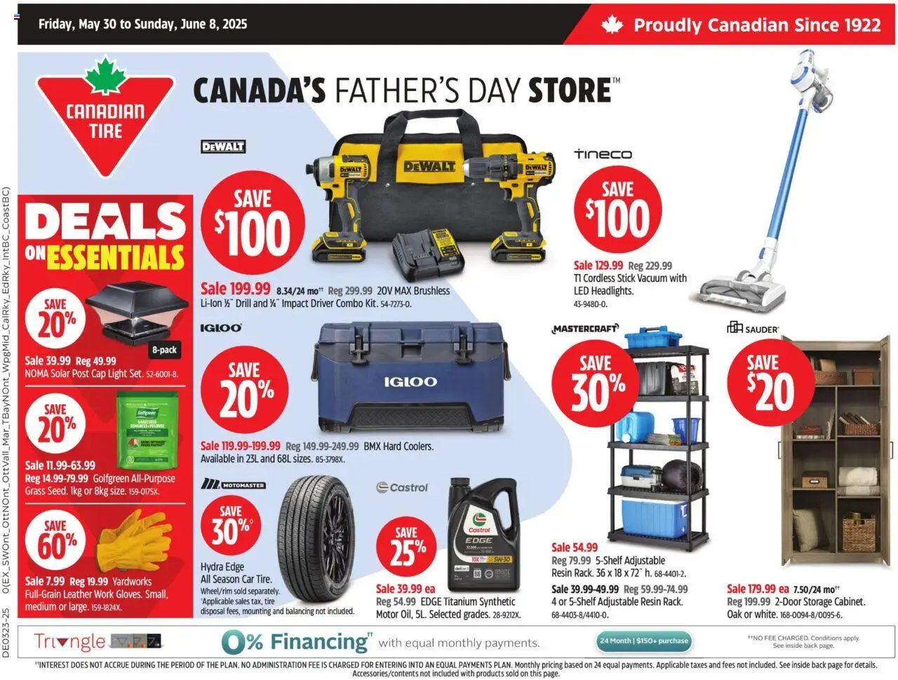 Canadian Tire flyer valid from May 30, 2025 - page number 1 - Cap