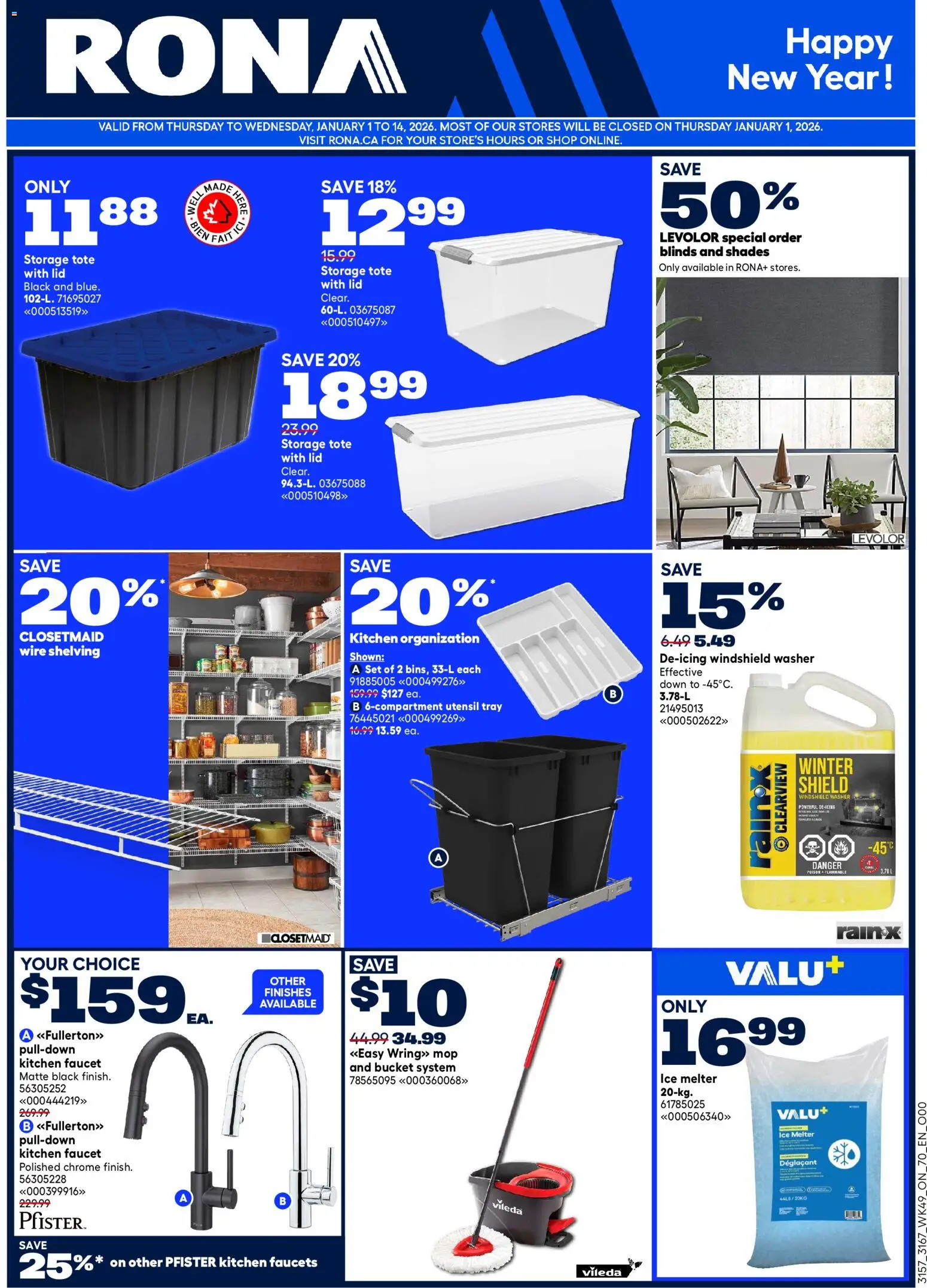 Preview of leaflet Weekly Flyer from shop Rona is valid from Jan 01, 2026