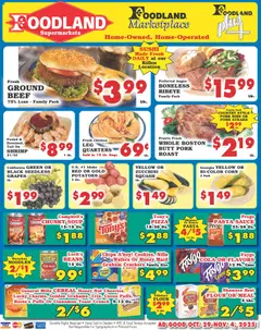 Ad Preview of Foodland Weekly Ad from 10/29/2025