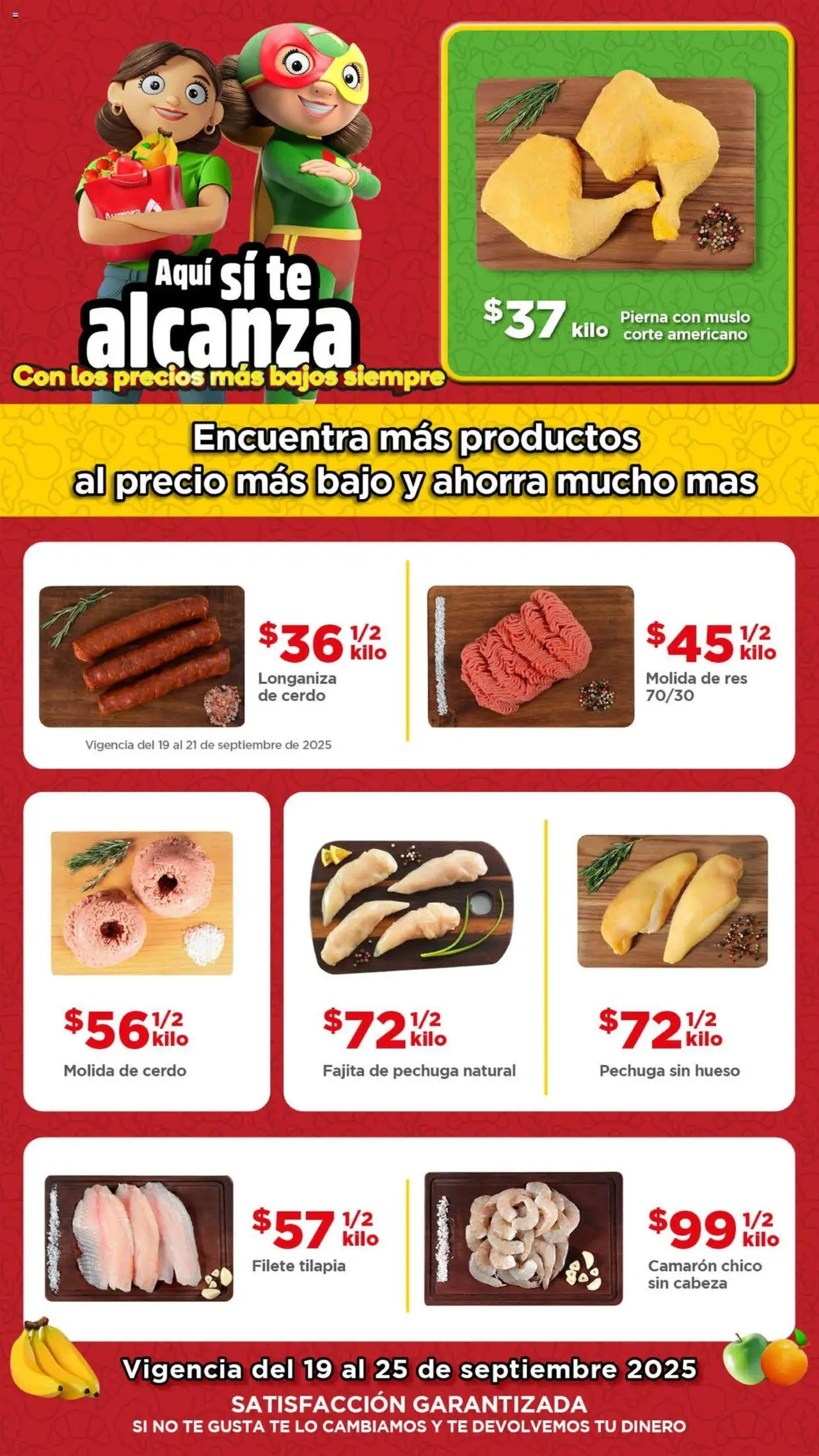 Folleto Precio más Bajo Bodega Aurrerá y sus promociones válidas desde el 19/09/2025 - Número de página 1