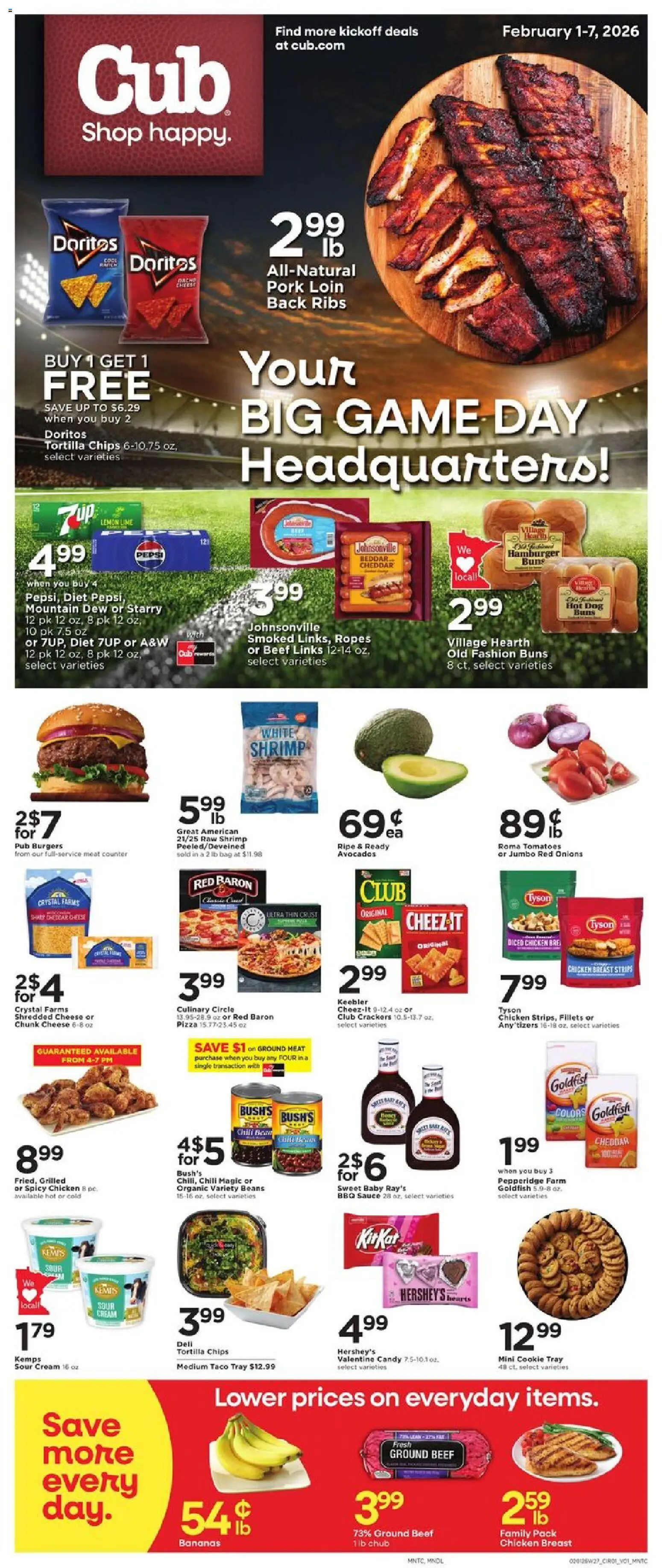 Ad Preview of Cub Foods Weekly Ad from 02/01/2026