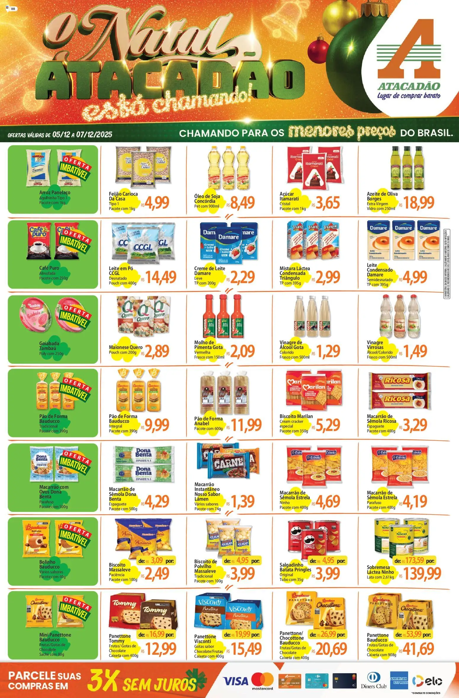 Pré-Visualização do folheto "Ofertas - RR" da loja Atacadão válido a partir de 05/12/2025