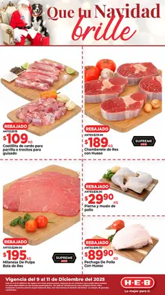 Vista previa las ofertas de la tienda H-E-B - Folleto Que tu Navidad desde el 09/12/2025 