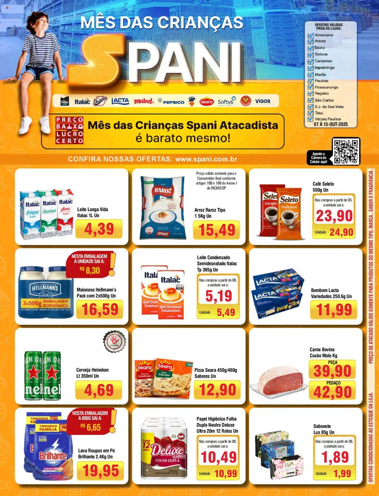 Spani Atacadista folheto "Ofertas da semana" válido a partir de 07/10/2025 - número de página 1