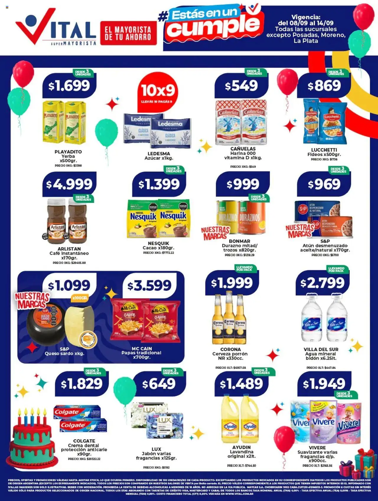 Vital Ofertas del 08/09/2025 >> Catálogo