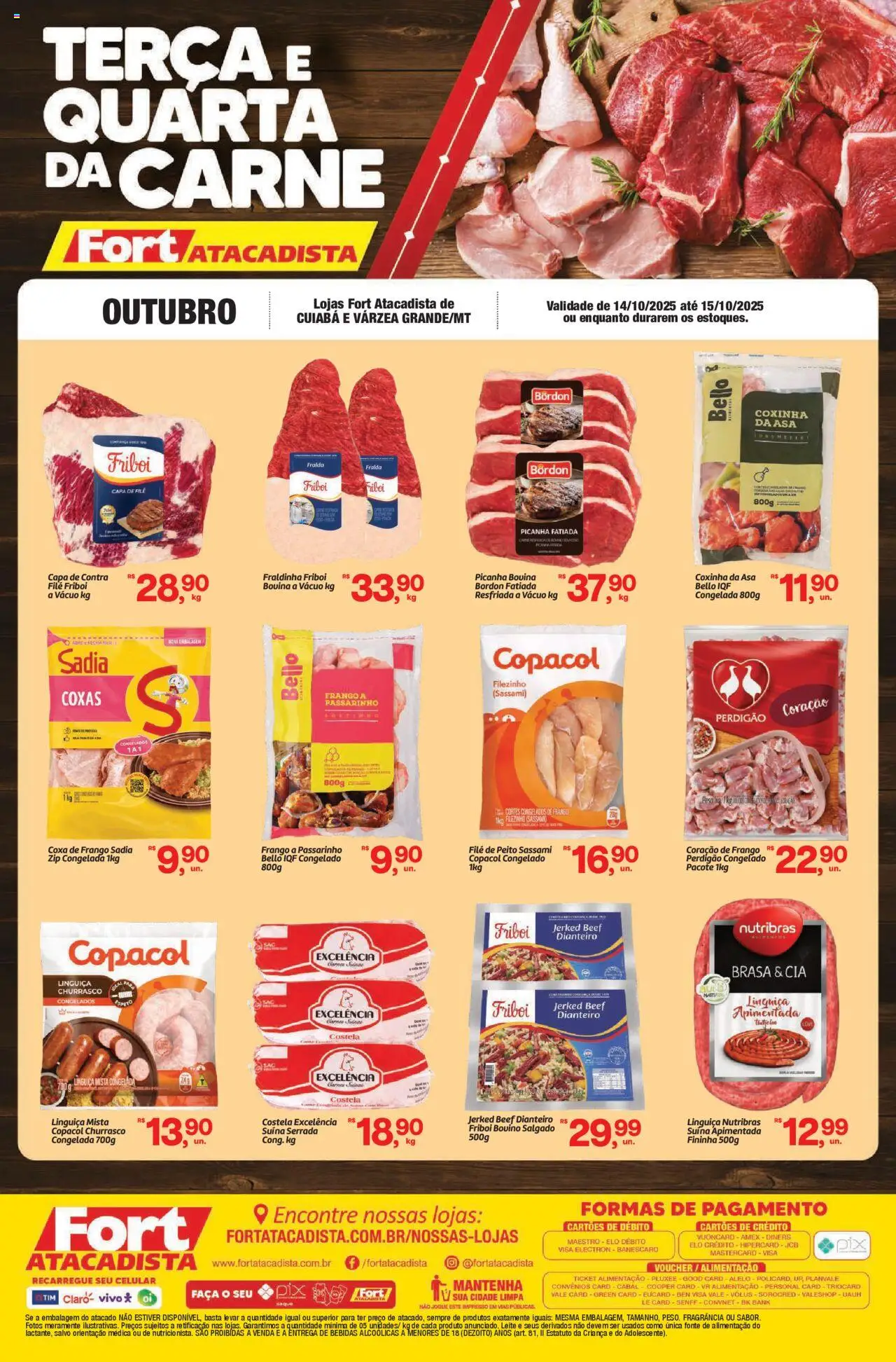 Fort Atacadista folheto "Ofertas Carne Fresca" válido a partir de 14/10/2025 - número de página 1