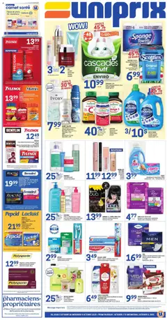 Un aperçu du dépliant Weekly flyer / circulaire du magasin Uniprix est valide à partir 2 oct. 2025