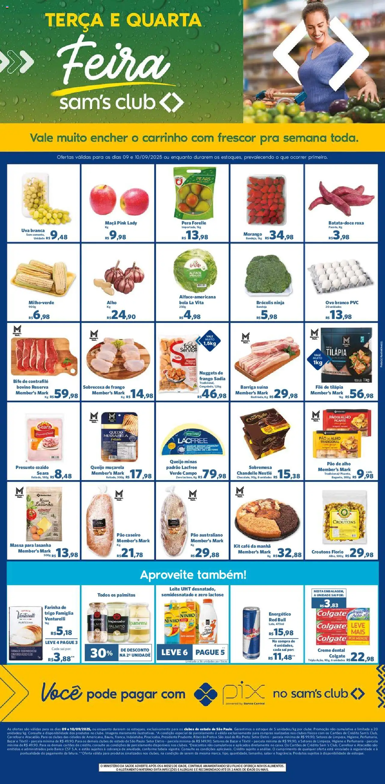 Sam's Club folheto "Ofertas Feira" válido a partir de 09/09/2025 - número de página 1