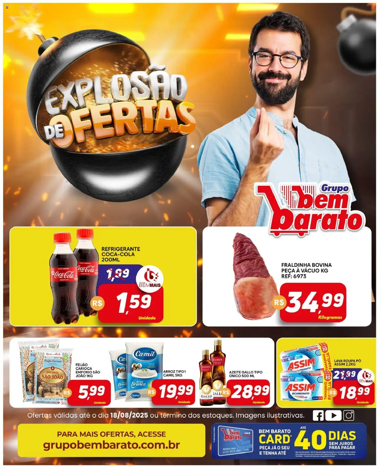 Supermercado Bem Barato folheto "Ofertas da semana" válido a partir de 12/08/2025 - número de página 1
