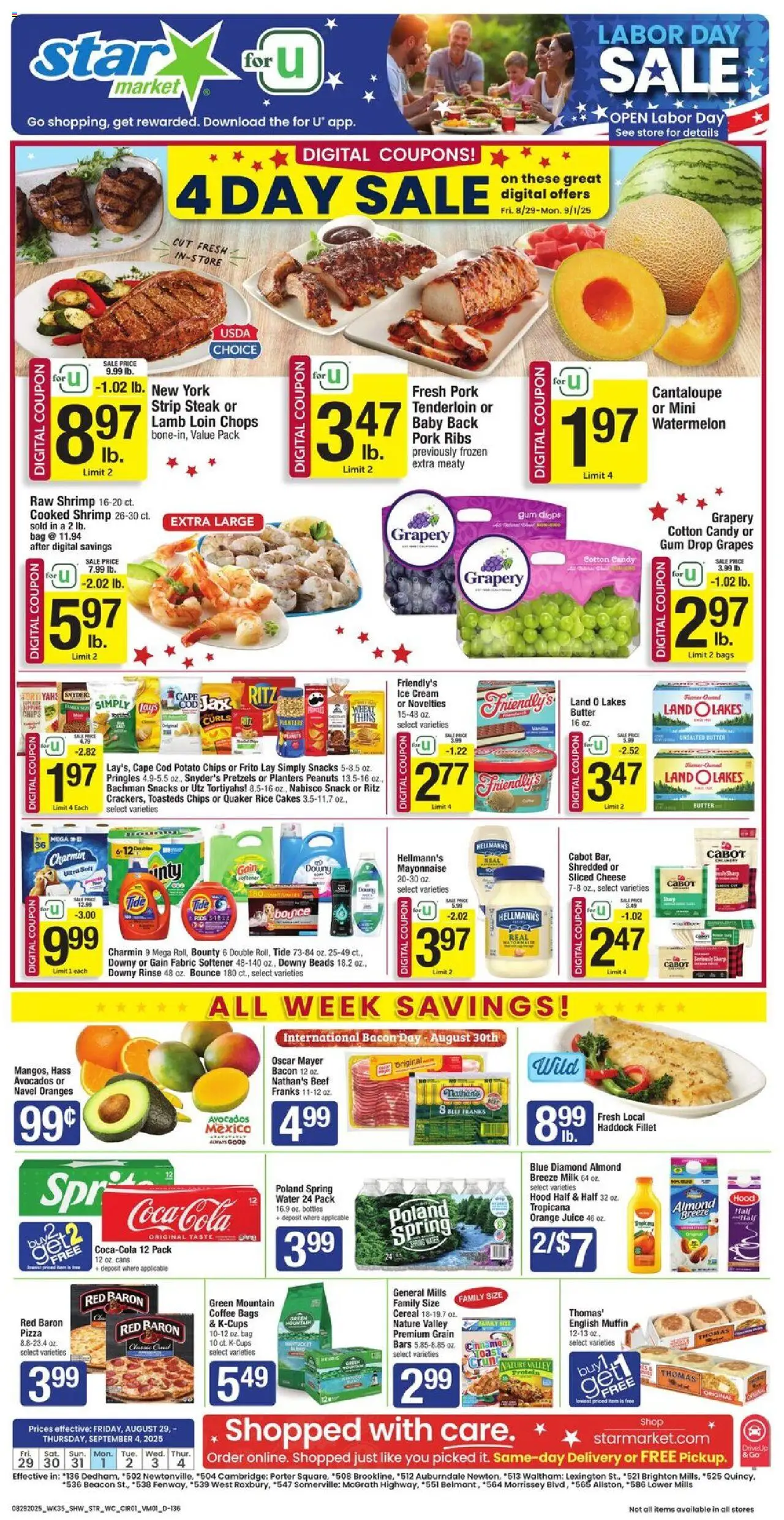 Star Market Weekly Ad from 08/29/2025 - Flyer - Page number 1