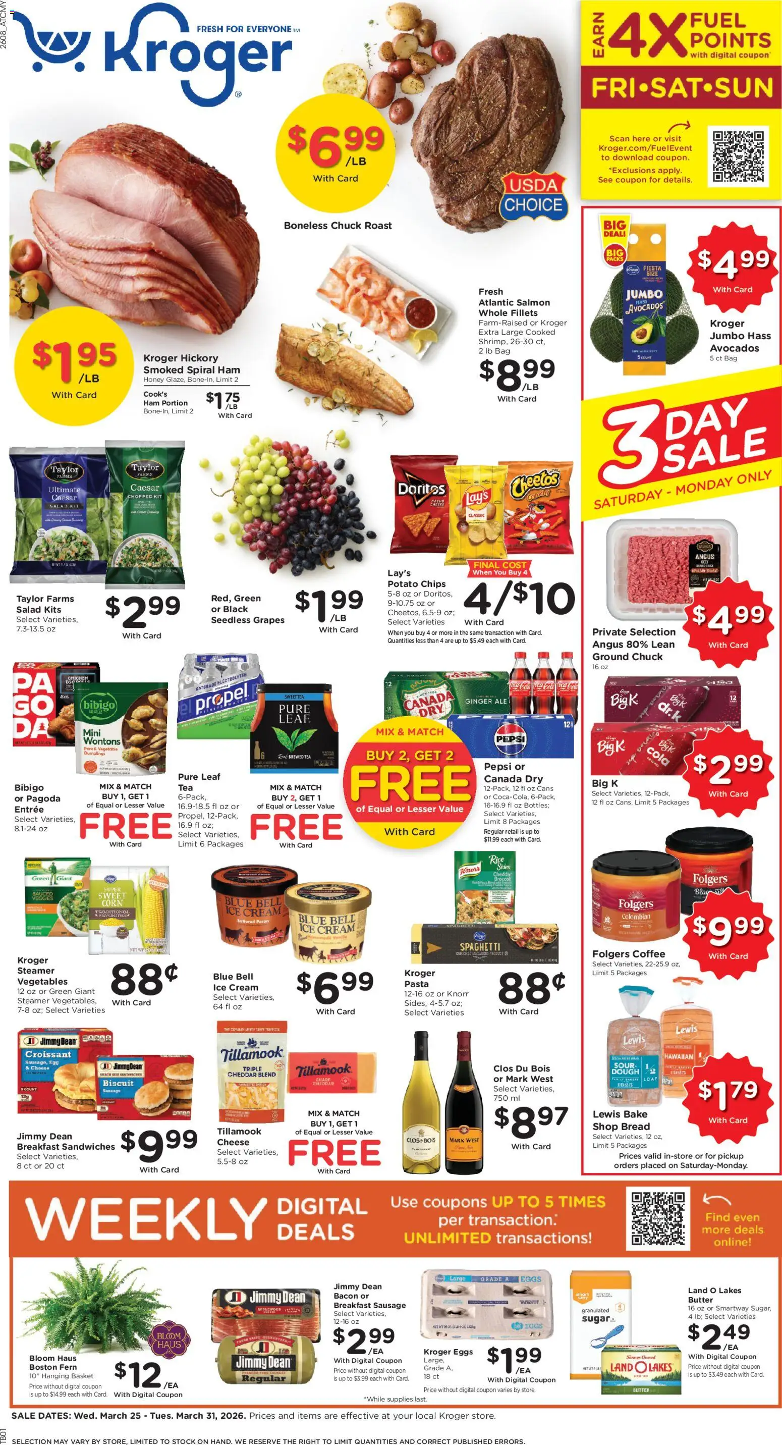 Ad Preview of Kroger Kroger Weekly Ad from 03/25/2026