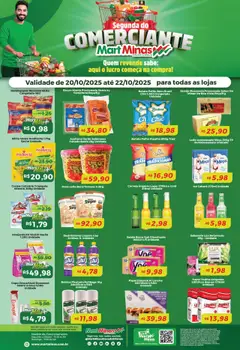 Pré-Visualização do folheto " Ofertas Segunda do Comerciante" da loja Mart Minas válido a partir de 20/10/2025