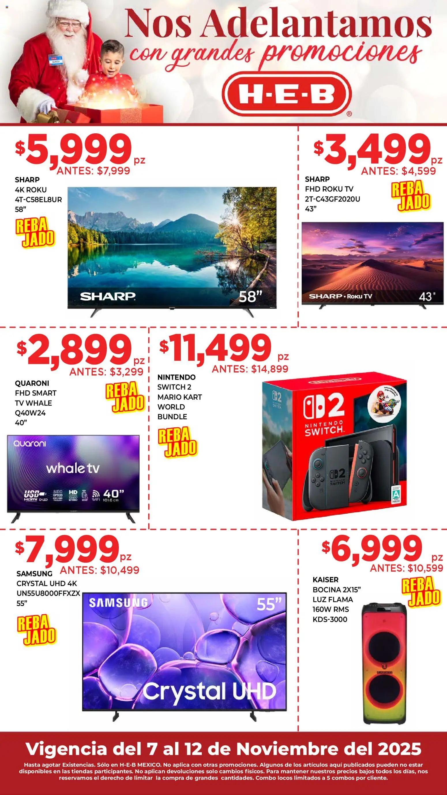 Vista previa las ofertas de la tienda H-E-B - Folleto desde el 07/11/2025 - Bocina