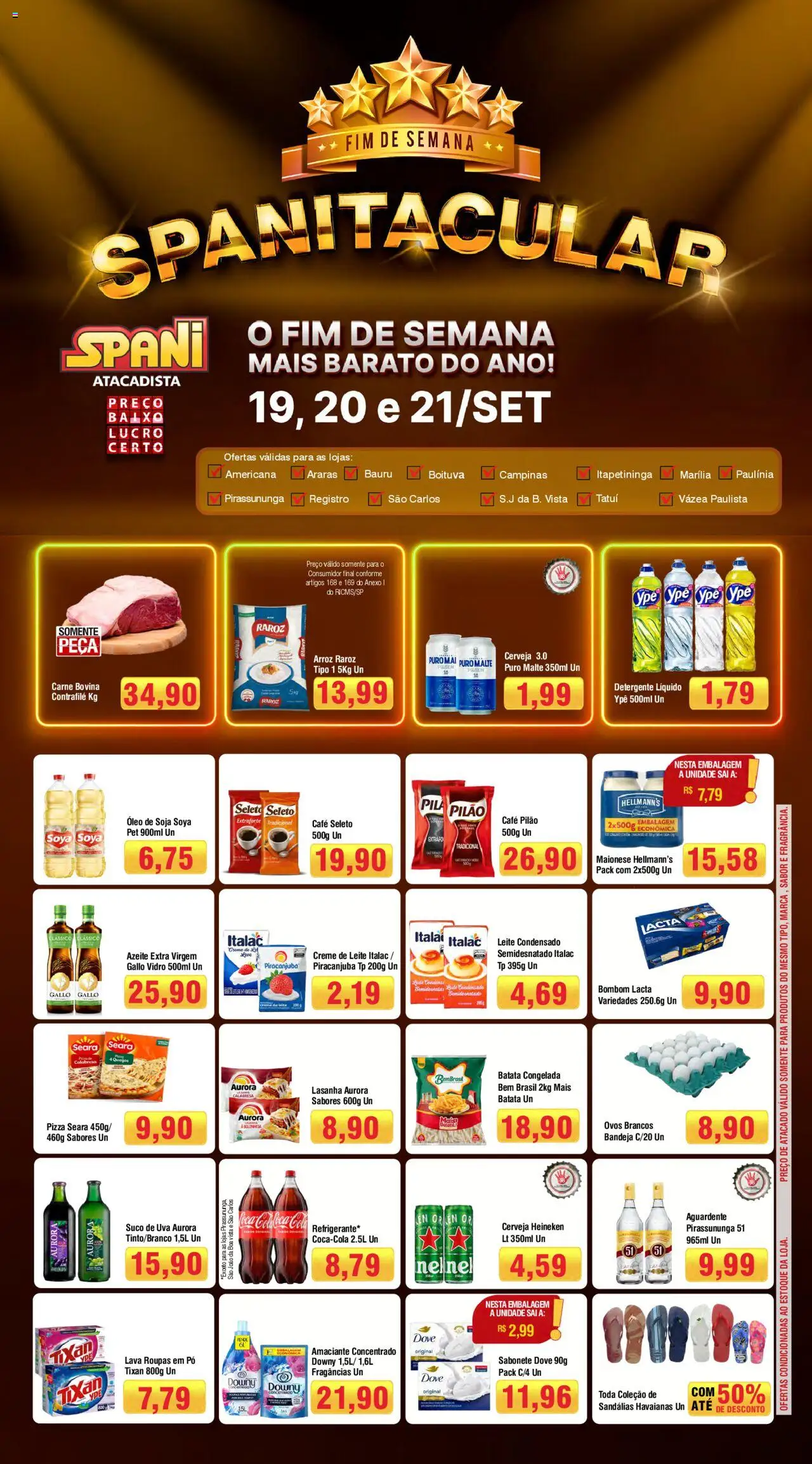 Spani Atacadista folheto "Ofertas da semana" válido a partir de 19/09/2025 - número de página 1