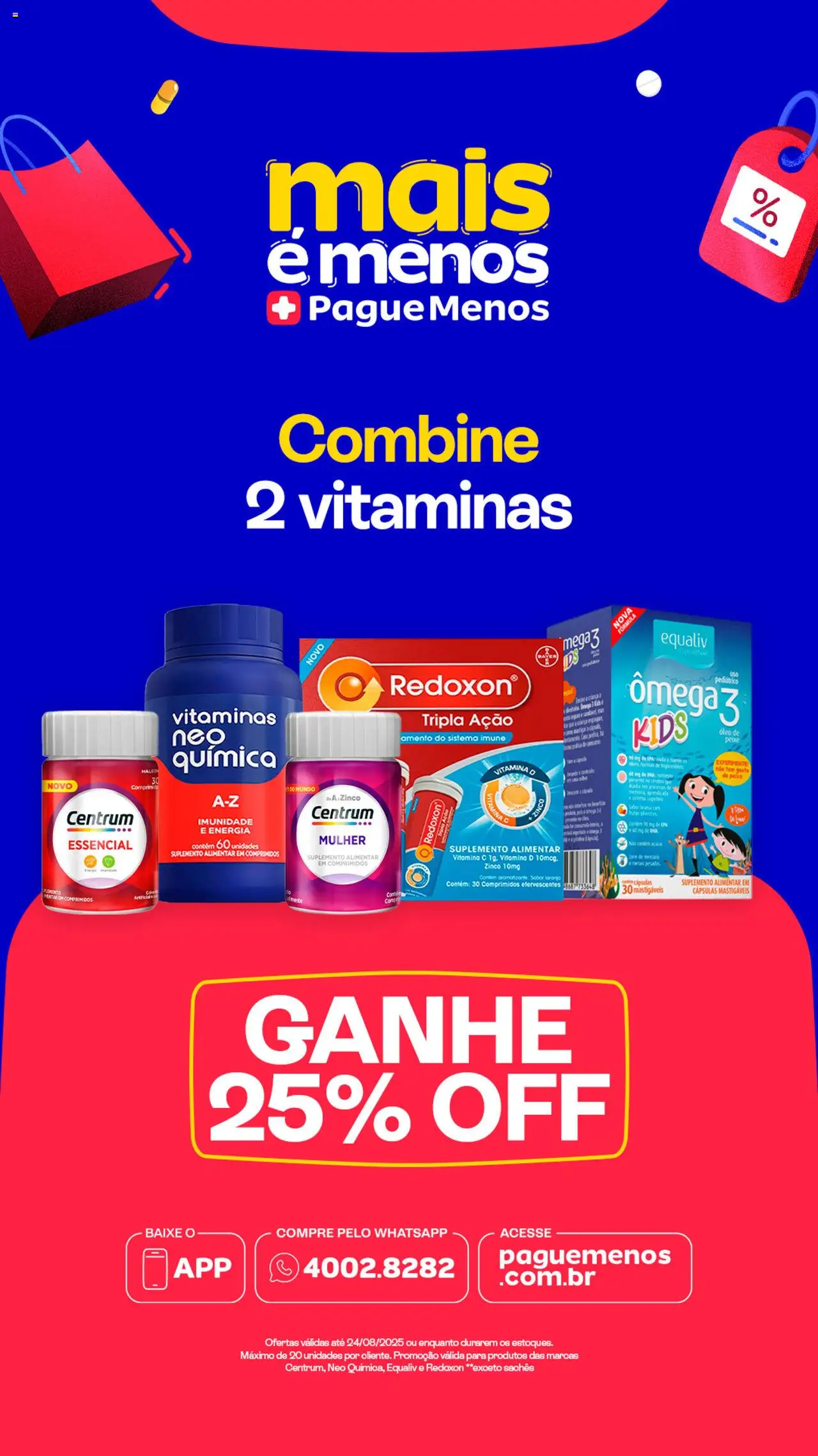 Pague Menos folheto "Catálogo atual" válido a partir de 18/08/2025 - número de página 1