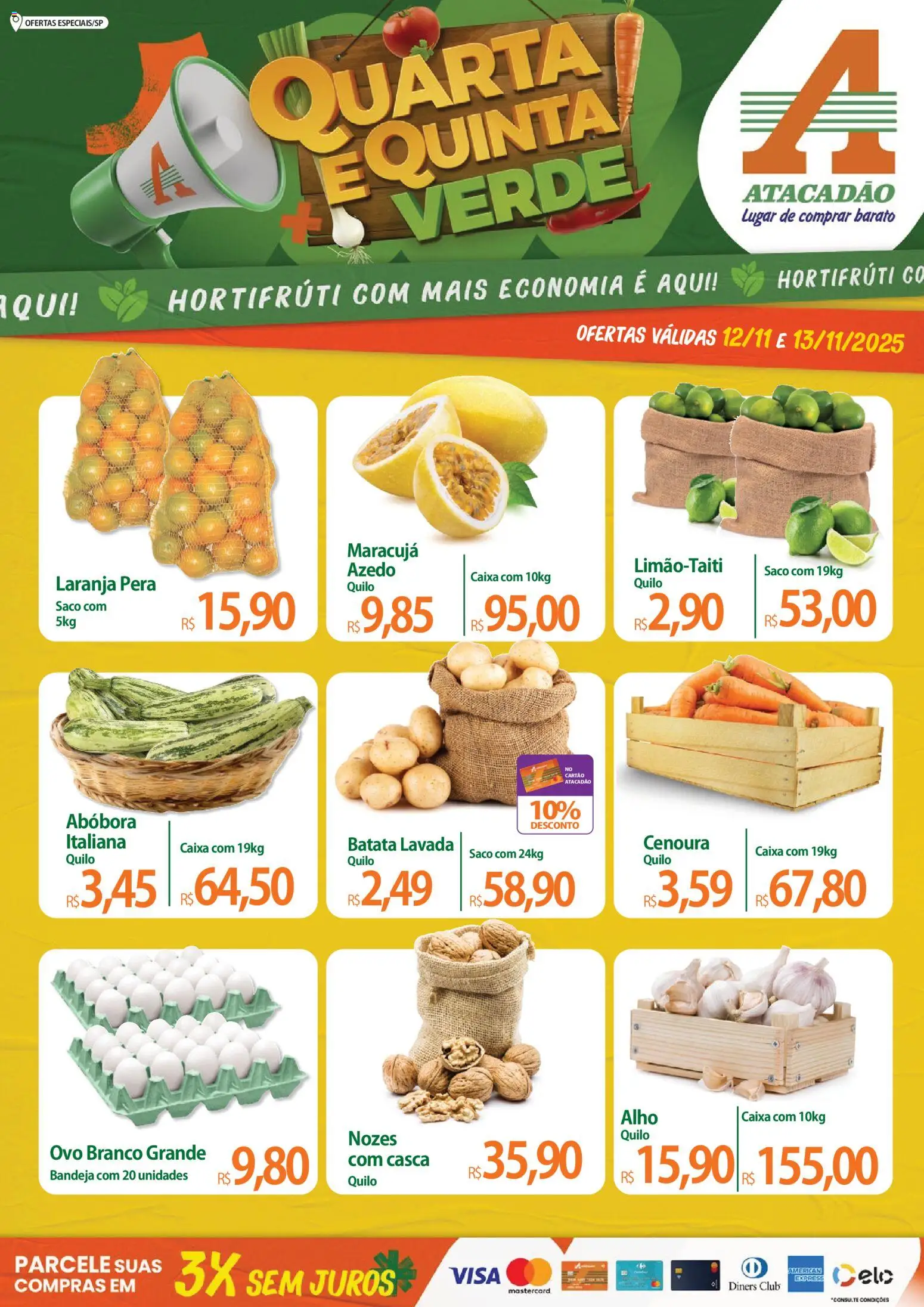 Pré-Visualização do folheto "Ofertas - SP" da loja Atacadão válido a partir de 12/11/2025